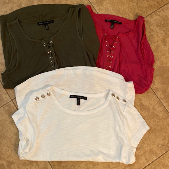 White House Black Market Tops - WHBM 3 tees. Size M. All in perfect condition